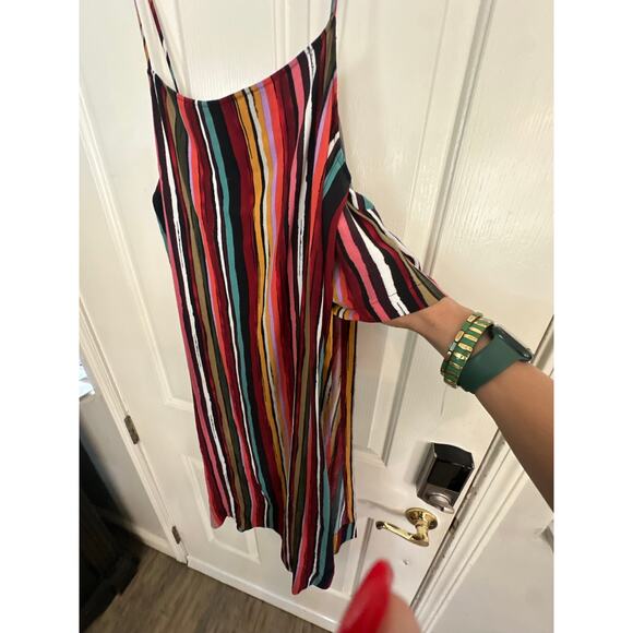 Free People Women's Multicolor Striped ruby shirt tunic Dress Size Large - Picture 7 of 8